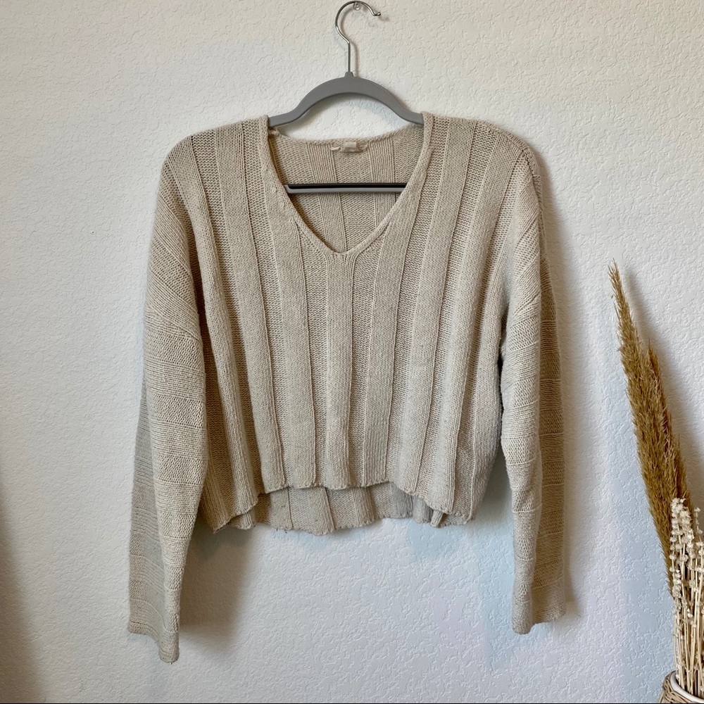LA Hearts Tan Sweater